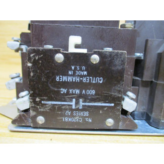 Cutler Hammer A10CG0 Motor Starter Coil 1887-1, C320KB1 - Used
