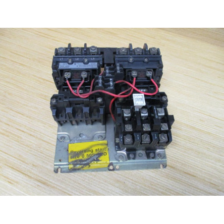 Allen Bradley 505-AOD Starter 505-A0D Reversing W Relay, (2)40410-326-52 - Used