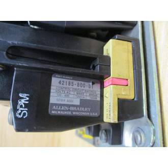 Allen Bradley 505-AOD Starter 505-A0D Reversing W Relay, (2)40410-326-52 - Used
