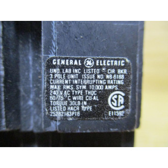 General Electric THQC315 15A 3 Pole Circuit Breaker GE - Used