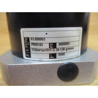 Onvio 9000566 Gear Reducer 53.000003 - Used