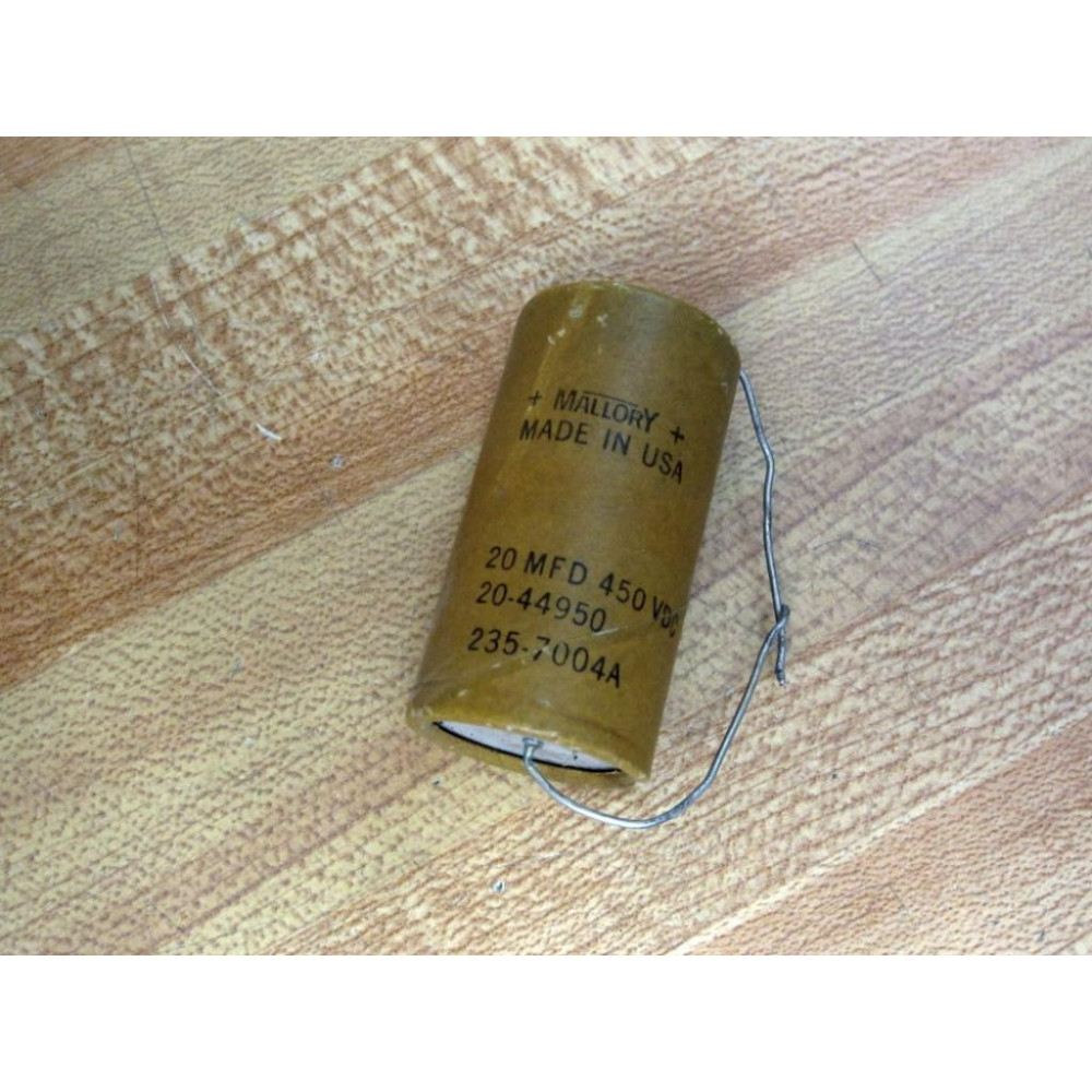 Mallory 235-7004A Vintage Paper Capacitor 20-44950 - New No Box
