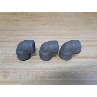38-3000 90° Elbow Pipe Fitting 383000 Iron (Pack of 3) - New No Box