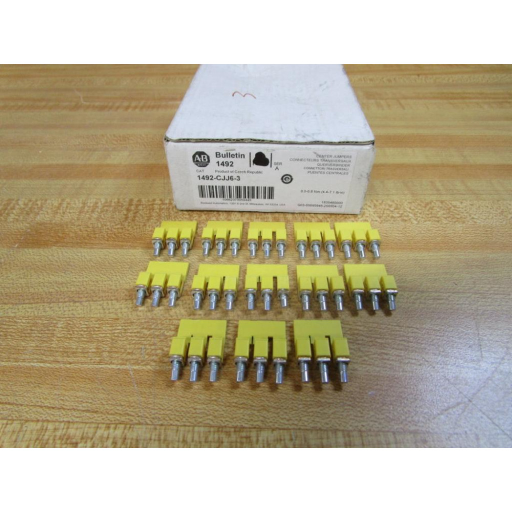 Allen Bradley 1492-CJJ6-3 Center Jumper 1492CJJ63 (Pack of 13)