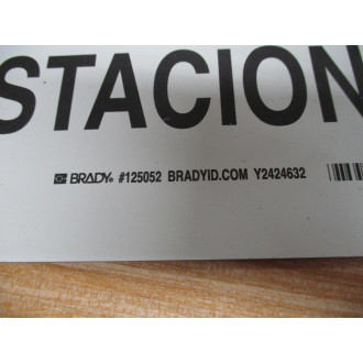Brady 125052 Bilingual NOTICE No Parking Sign - New No Box