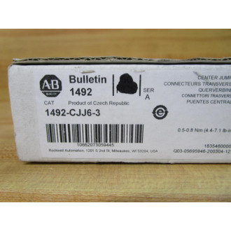 Allen Bradley 1492-CJJ6-3 Center Jumper 1492CJJ63 (Pack of 13)