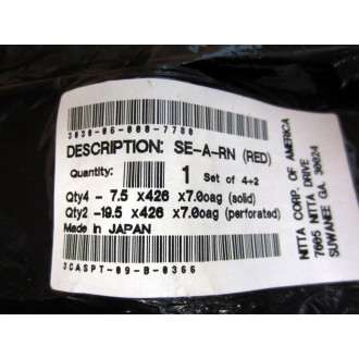 Nitta 3030-06-000-7780 SE-A-RN (Red) Belt Set Set of 6