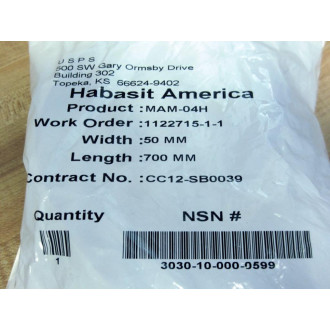 Habasit America MAM-04H-50-700 Conveyer Belt MAM04H (Pack of 3)