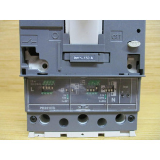 ABB Sace TMAX T4N 250 Circuit Breaker PR221DS 150 AMP, WO Handle - Used