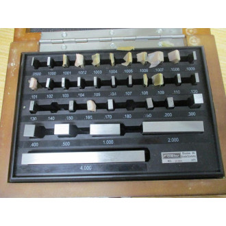 Fowler 53-672-036-0 Economy Gauge Block Set 12959 Missing 2 Blocks - Used