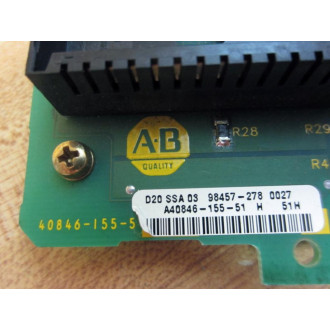 Allen Bradley A40846-155-51 Circuit Board 40846-155-51 WCable & PCB - Used