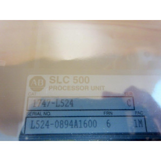 Allen Bradley 1747-L524 SLC502 CPU 1747L524 Ser.C Frn.6 Broken Latch - Used
