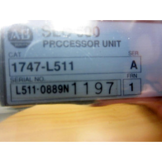 Allen Bradley 1747-L511 Module 1747L511 Ser A Frn 1Broken Battery Holder - Used