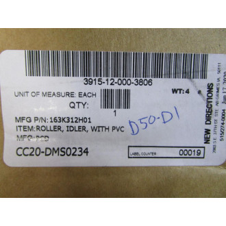 PCD 163K312H01 Interroll Roller, Idler