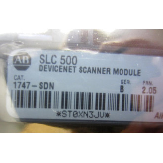 Allen Bradley 1747-SDN SLC500 Scanner Module 1747SDN Ser.B Frn. 2.05 - Used