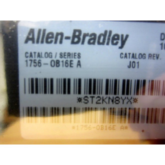 Allen Bradley 1756-OB16E Output Board 1756-0B16E Ser.A Rev.J01 FW Rev. 2.4 - Used