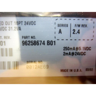 Allen Bradley 1756-OB16E Output Board 1756-0B16E Ser.A Rev.H01 FW Rev.2.4 - Used