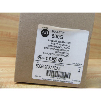 Allen Bradley 800G-2FAAFBA2 Assembled Station 800G2FAAFBA2