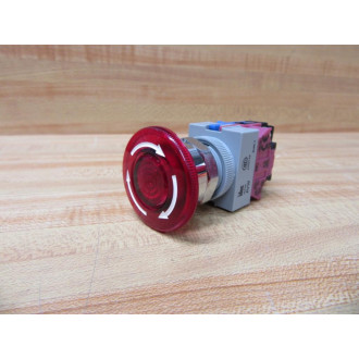 IDEC AVLW49911D-R-24V E-Stop Button AVW - New No Box