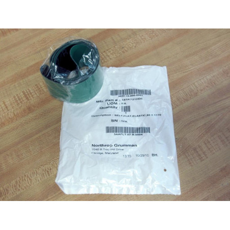 Northrop Grumman 141K721H06 Green Flat Conveyer Belt 50x1170