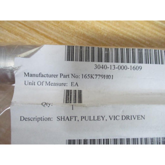 165K779H01 VIC Driven Pulley Shaft