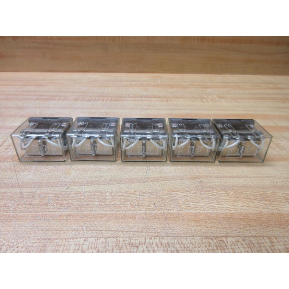 Omron LY4-US-AC120 Relay LY4-US-120 VAC (Pack of 5) - Used