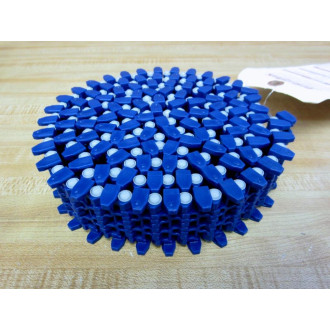 Intralox 161K579H07 Ser.1100 Flush Grid Blue Acetal Belt wNylon Rods