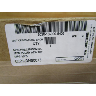 VICD PAS-10106401 Pulley Assembly WKeyway 188K906H01