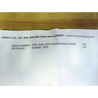 Siemens 2020377-701 RTD Kit 2021359-001 A5E02144089001