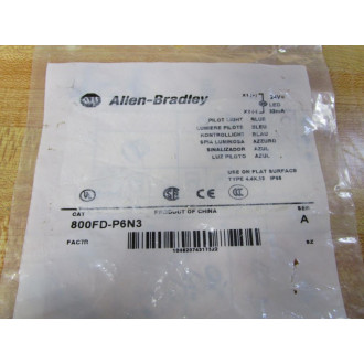 Allen Bradley 800FD-P6N3 Pilot Light 800FDP6N3