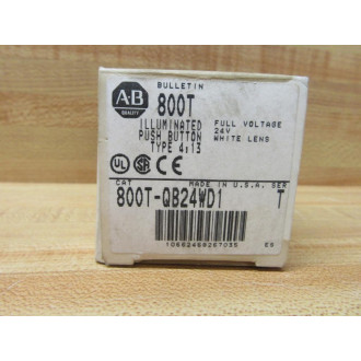 Allen Bradley 800T-QB24W Button 800T-QB24WD1 W800T-XD1, Blank