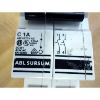 ABL Sursum C 1A 2P Type C MCB 2CU1 - Used