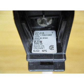 Cutler Hammer CH-115 Eaton Circuit Breaker 15A CH115 (Pack of 3) - Used