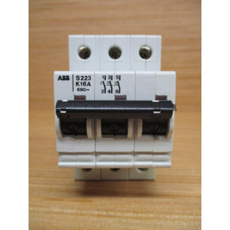 ABB S223-K16A 16A Circuit Breaker S223K16A - New No Box