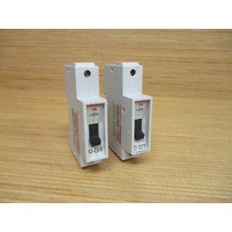 ABB GMU1U Entrelec Stopcircuit 1A Circuit Breaker (Pack of 2) - Used