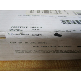 Siemens 5220-11-000-2767 Oil Level Gauge Assembly 172K259H