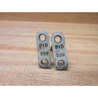 General Electric 81D-539 GE Heater Element 81D539 (Pack of 2) - Used