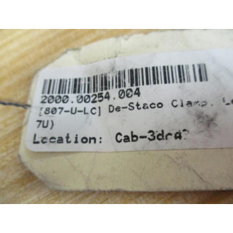 De-Sta-Co 807-U-LC Pneumatic Hold Down Toggle Clamp - New No Box