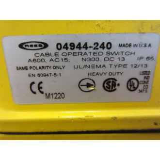 Rees 04944-240 Cable Operated Switch 04944240 - Used