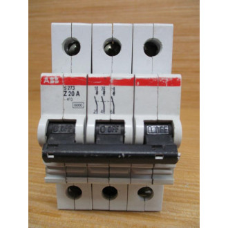 ABB S273-Z20A 20A Circuit Breaker S273-Z20 - Used