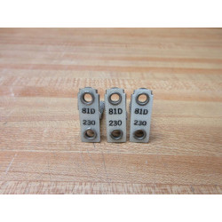 General Electric 81D-230 GE Heater Element 81D230 (Pack of 3) - Used