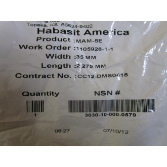 Habasit MAM-5E-35-2275 Belt MAM-5E
