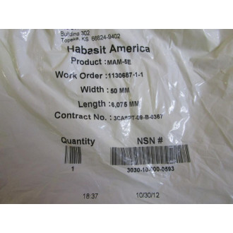 Habasit MAM-5E-50-6075 Belt MAM-5E