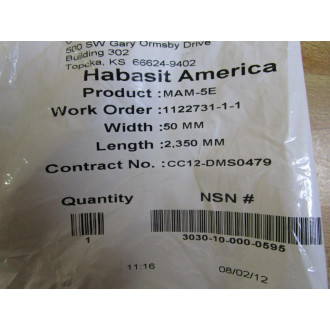 Habasit MAM-5E-50-2350 Belt MAM-5E