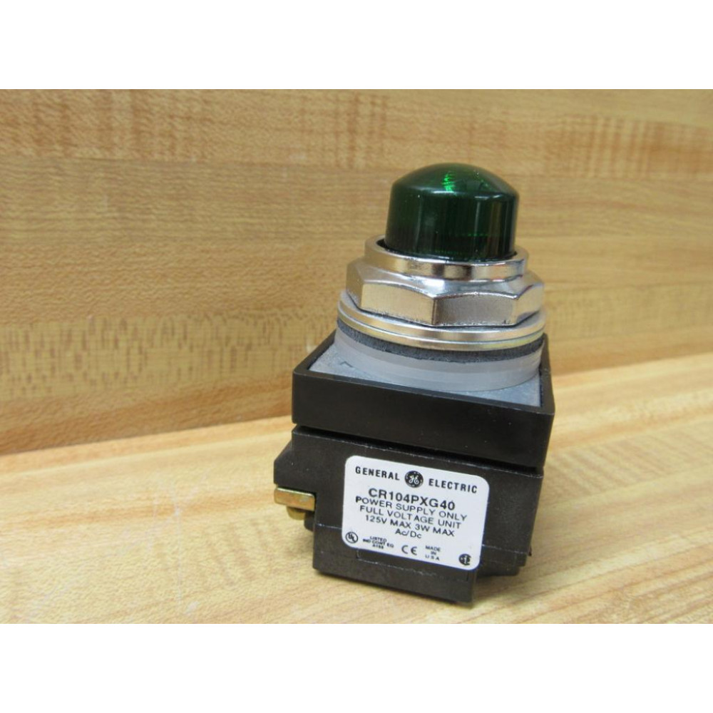 General Electric CR104PLT82G Push To Test Unit GE WO Contact Block