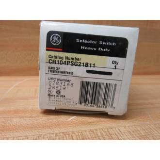 General Electric CR104PSG21B11 2-Pos. Switch GE WO Contact Blocks