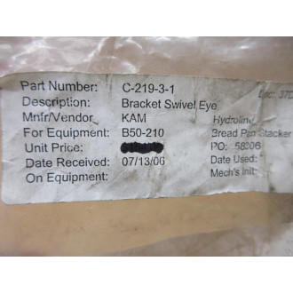 LMC C-219-3-1 Swivel Eye Bracket LS-05 - New No Box
