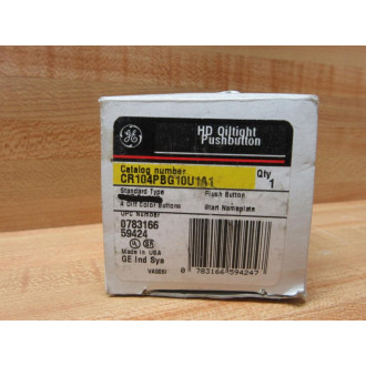 General Electric CR104PBG10U1A1 Flush Button GE Start wStart Plate
