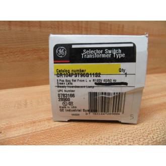 General Electric CR104PST96G11S2 Green 3-Pos Selector Switch GE