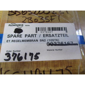 Flowserve 0376167 Gestra Regulation Membrane 5N2 (Pack of 9)